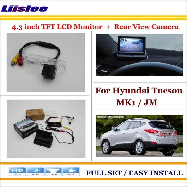 

car video auto camera for tucson 1 jm rearview 4.3" lcd screen monitor parking assistance system