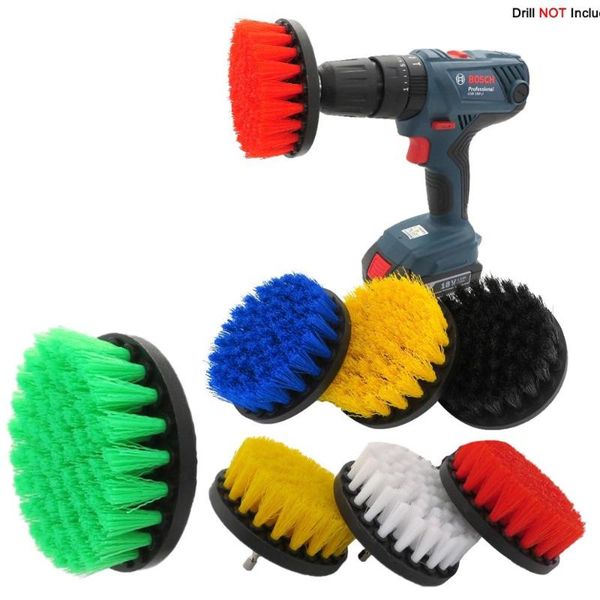 

car sponge 1pcs 4 inch drill brush attachment cleaning carpet leather and upholstery polishing tools