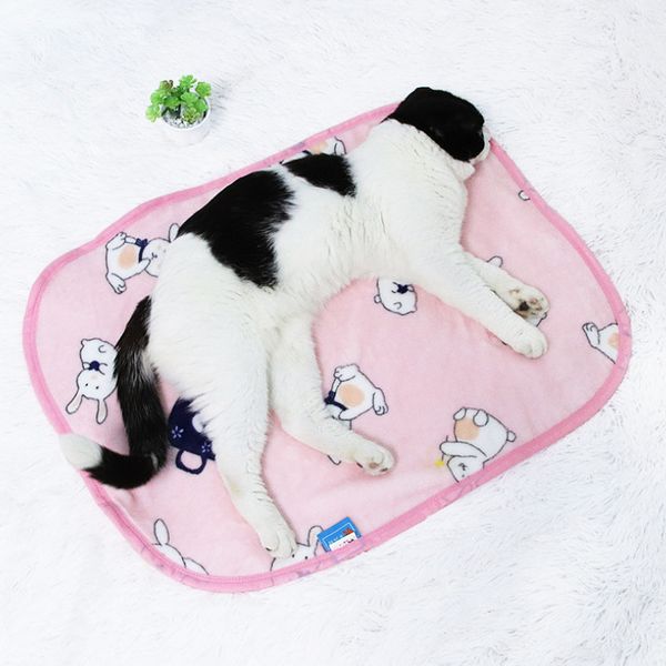 O mais recente cobertor de 100x75cm, uma variedade de estilos de tamanhos para escolher, gato de estimação e pad de cama de cachorro cobertores quentes de coral