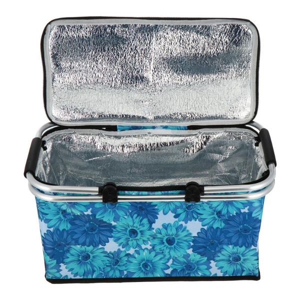 

storage baskets large capacity lunch basket collapsible insulated picnic bag folding