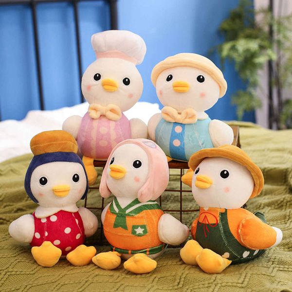 

ins duck family dolls lovely children wedding shower grab cartoon small plush toys, Blue