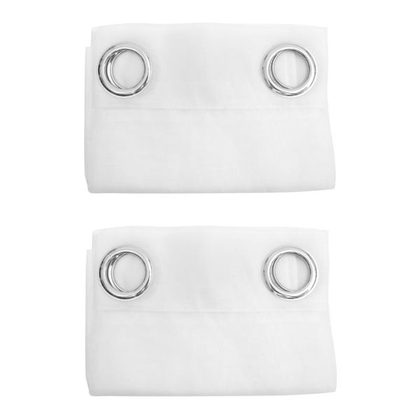 

curtain & drapes 2pcs long white semi sheer curtains living room bedroom drape