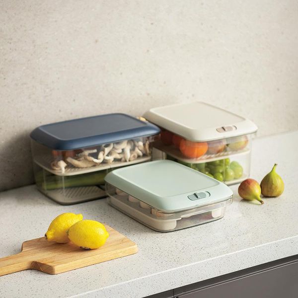 

storage bottles & jars three color refrigerator boxes kitchen organizing supplies refrigeration fresh packed eggs fruits and vegetables