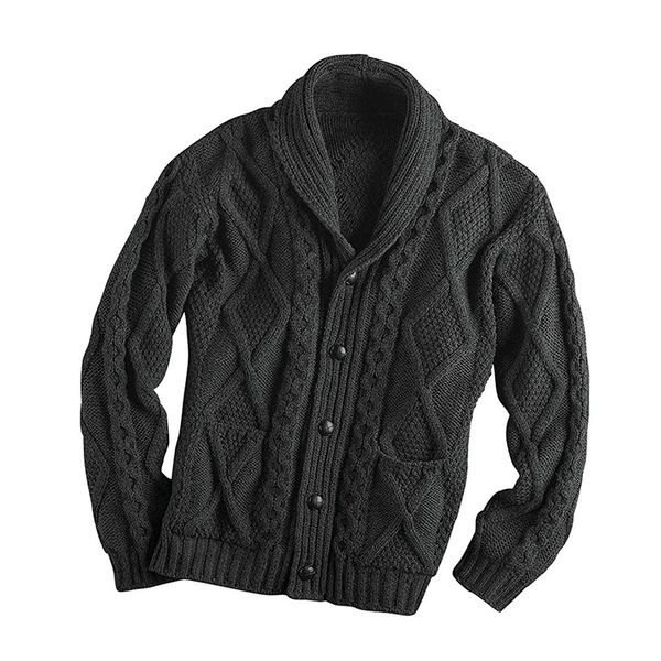 

2021 casual cardigan sweater with jacket down male color thick mesh knitted neck 8sne, White;black