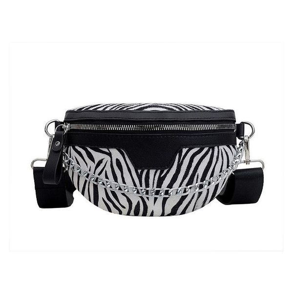 

waist bags chain fanny pack women leather bag chest female belt fashion leopard ladies shoulder crossbody
