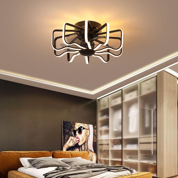 

ceiling fans nordic led bedroom fan lamp 110v 220v with remote control high brightness lighting delivery