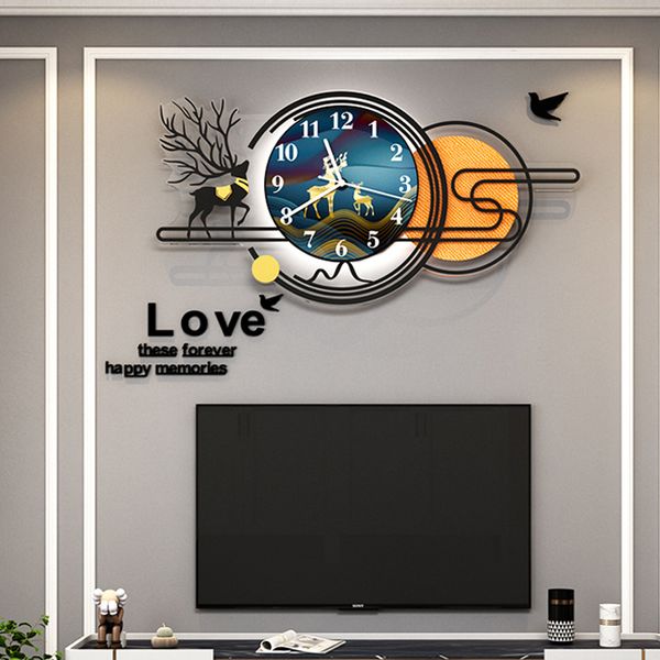 

simple and practical clock wall lamps creative led wall lights living room bedroom decoration lamp modern study restaurant sconce personalit