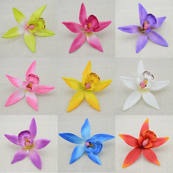 

artificial cymbidium bouquet, 5, 9cm, iris, orchid, bridal flower, doll flower