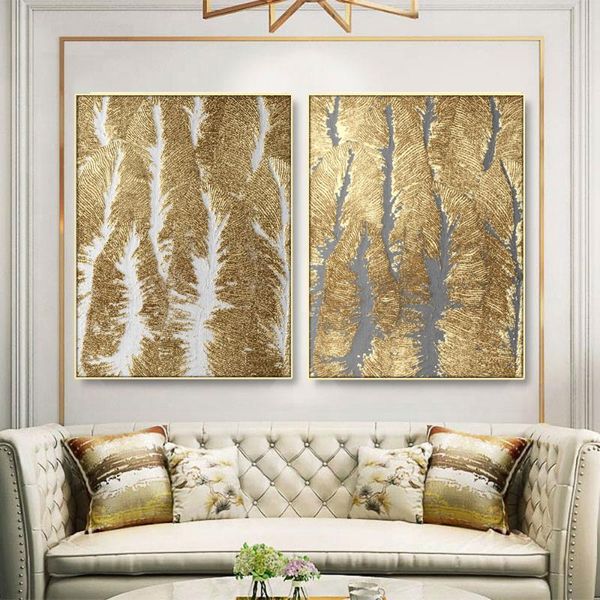 

laeacco golden poster canvas painting wall art modern home decor nordic posters and prints art pictures room decoration