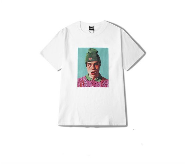 

2021 sproof bonito menino impresso camisas homens skate hip hop rua alta manga curta t-shirts masculinos amantes casal streetwea, White
