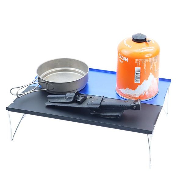 

2pcs folding table camping mini table folding aluminum alloy compact lightweight mobile with a bag
