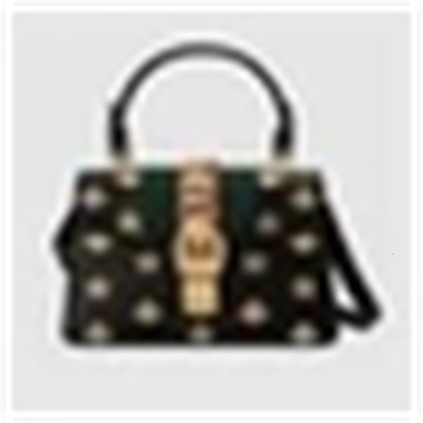 

shoulder brand designer luxury 470270 sylvie bee star tote leather mini handbag evening women handbags bags cross handles body bag f541, Red;black