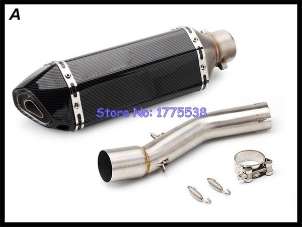 

motorcycle exhaust system gsx250r muffler link pipe carbon face gsx 250r with connect middle db killer