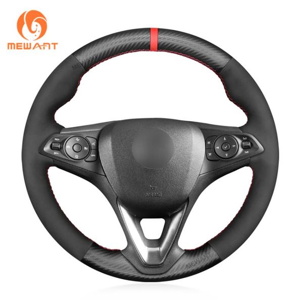 

steering wheel covers mewant black suede carbon fiber cover for astra k corsa e crossland x grandland insignia ct b karl zafira
