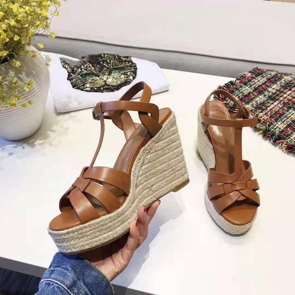 

fashion glossy t-strap pumps open toe platform sandals extreme high heels burgundy nude gladiator sandals women wedge, Black