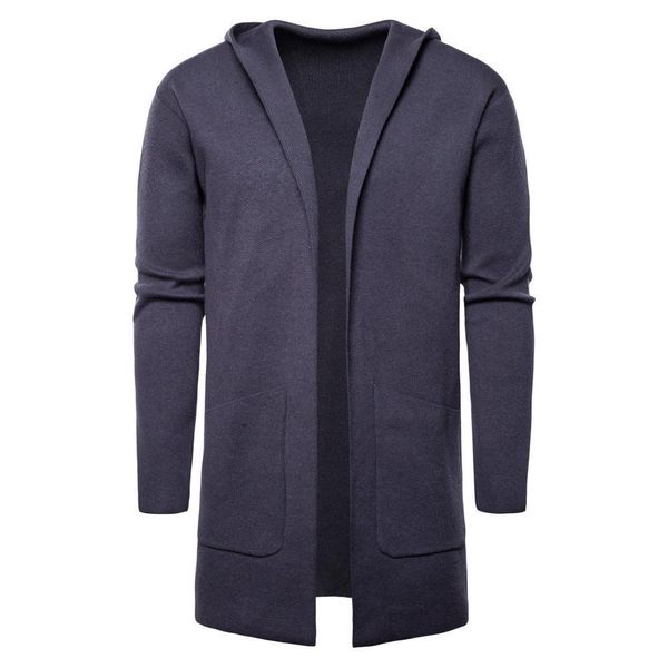 

sleeve casual long autumn winter men korean style slim knitted gray sw 04ar, White