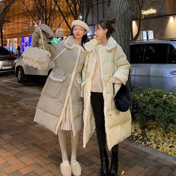 

coat of women down parka ladies winter women's jacket loosens large fur collar y9 kzn6, Black