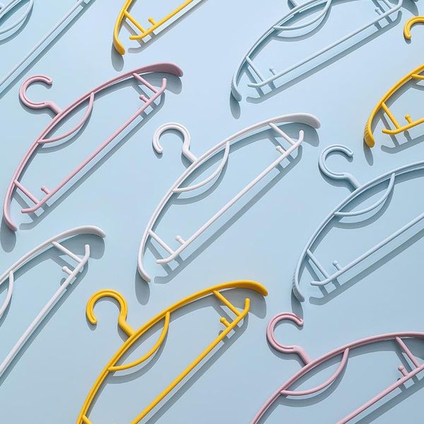 

hangers & racks 1pcs home plastic hanger widened thickened non-slip anti-deformation clothes wardrobe drying rack organizer