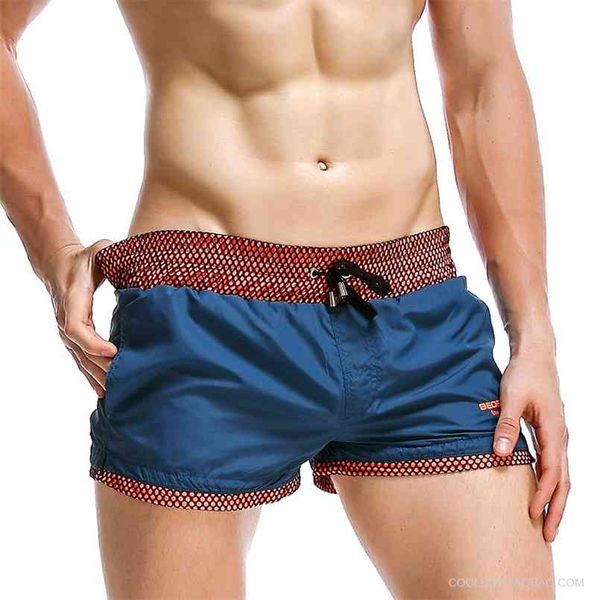 SEOBEAN Gefütterte Mesh-Shorts Herren Sommer Run Short Cortos Homme Pantalones Tasche Lässiges Schweißfutter Fischnetz Sicherheit 210716