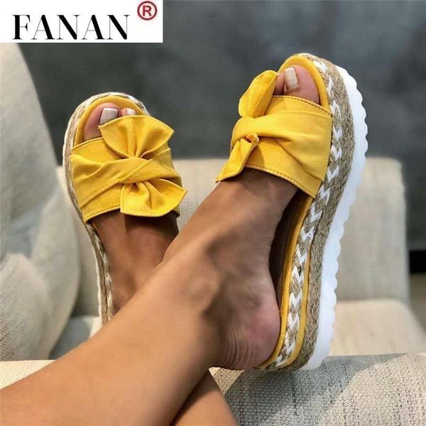 

slippers sandals shoes women 2021 summer fashion bow slipper indoor outdoor flip-flops beach female, Black