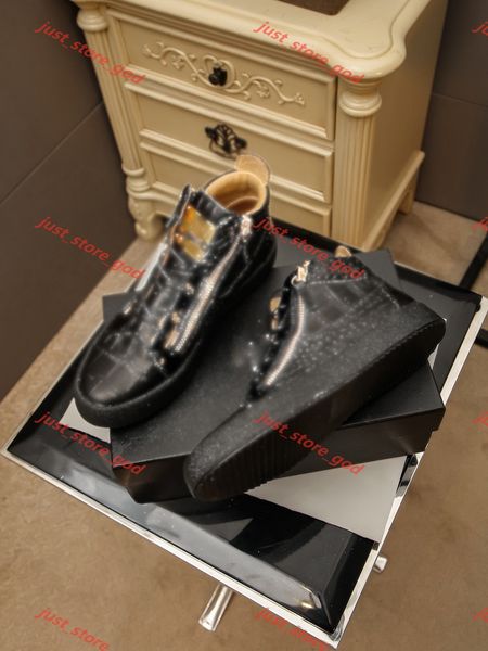 

2021 fashion designer sneaker men women arena casual shoes genuine zipper race runner shoes outdoors trainers big size 35-46, Black