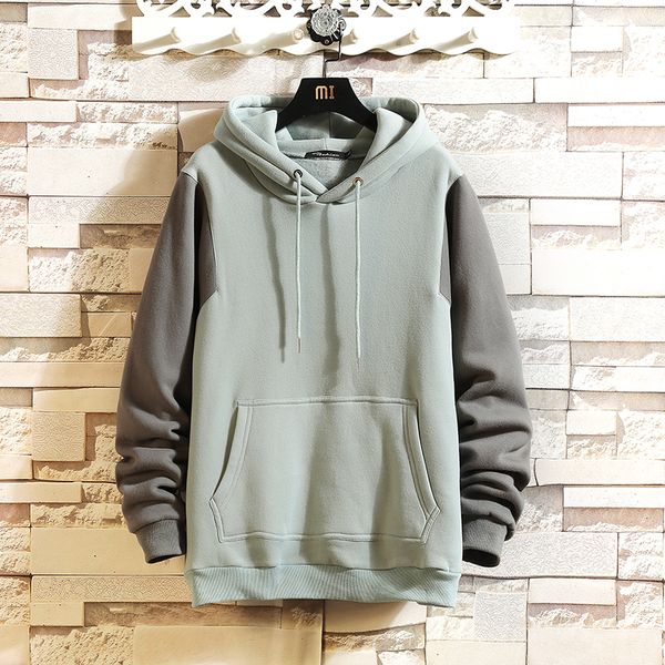 

New Japan Style O-neck 2021 Spring Autumn Hoodie Sweatshirt Men's Thick Fleece Hip Hop Skateboard Streetwear Clothes BTPR, Black