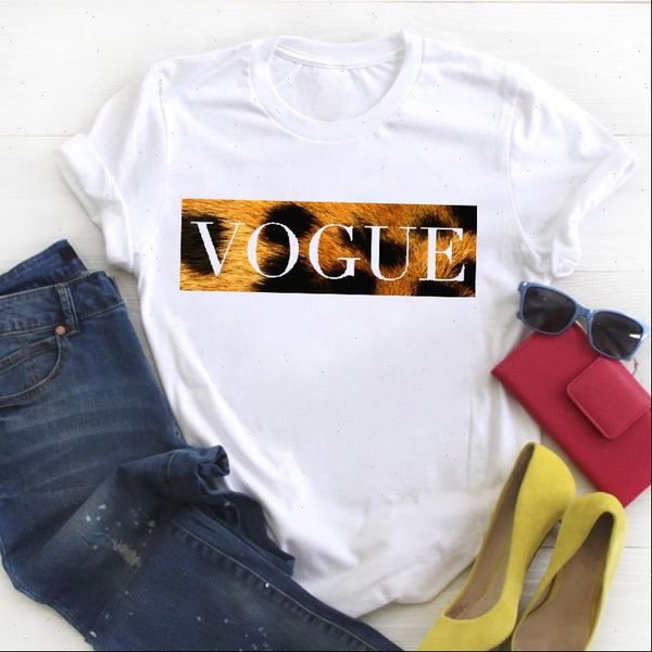 

women leopard vogue fashion cute print short sleeve ladies summer t tee female shirt clothes tshirt womens graphic t shirt, White