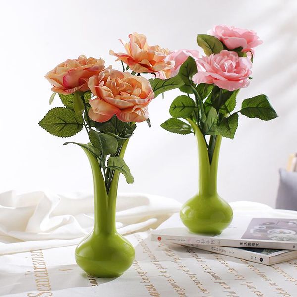 

vases artificial flower and vase for home decoration wedding desksilk creative ornaments