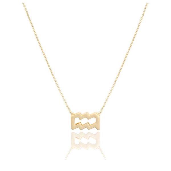 

pendant necklaces chengxun 12 constellations choker necklace for women girls leo libra aries card her gift birthday trendy, Silver