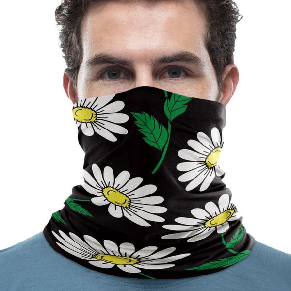 

scarves white floral design neck gaiter magic scarf mens ladies rectangular hijab custom, Blue;gray