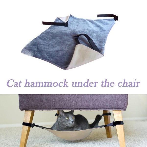 

cat beds & furniture pet hammock under chair kitten hanging bed table leg h88f