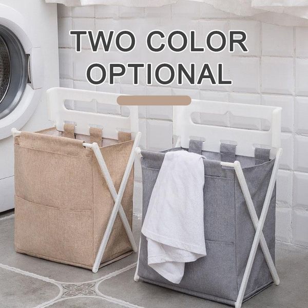 

foldable oxford cloth laundry baskets capacity waterproof save space portable handle bags bathroom dirty clothing storage basket