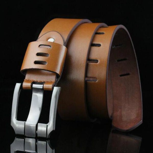 

belts denim men's belt antique pin buckle, Black;brown