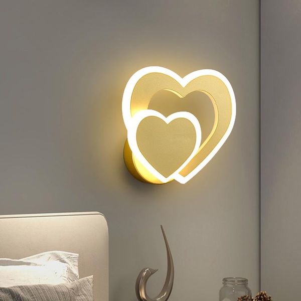

simple led wall lamp modern bedside lamp creative bedroom personality led lighting staircase aisle light living room wall lights