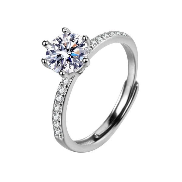 

wedding rings moissanite eardrop frame simulation no words printed female ring 1 karat couple, Slivery;golden
