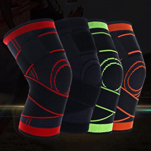 

motorcycle armor 3d weaving knee brace breathable sleeve support for sports protect