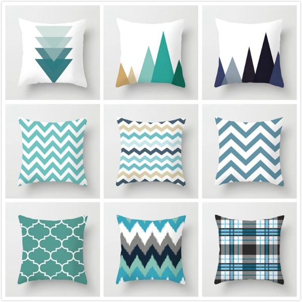 

cushion/decorative pillow fuwatacchi geometric cushion covers mountain arrows throw cases for home chair sofa decor green decorative pillowc