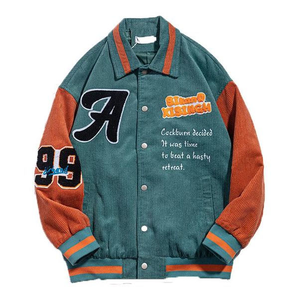 

women's jackets brown jacket letter baseball female men zip up women clothing harajuku plus size streetwear outerwear goth japanese, Black;brown