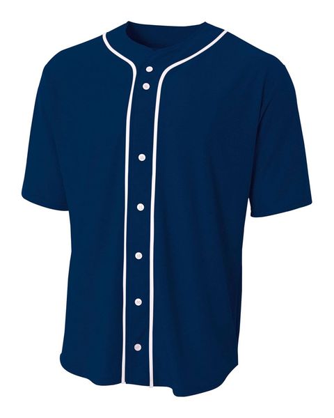 

custom dark blue baseball jersey, Blue;black