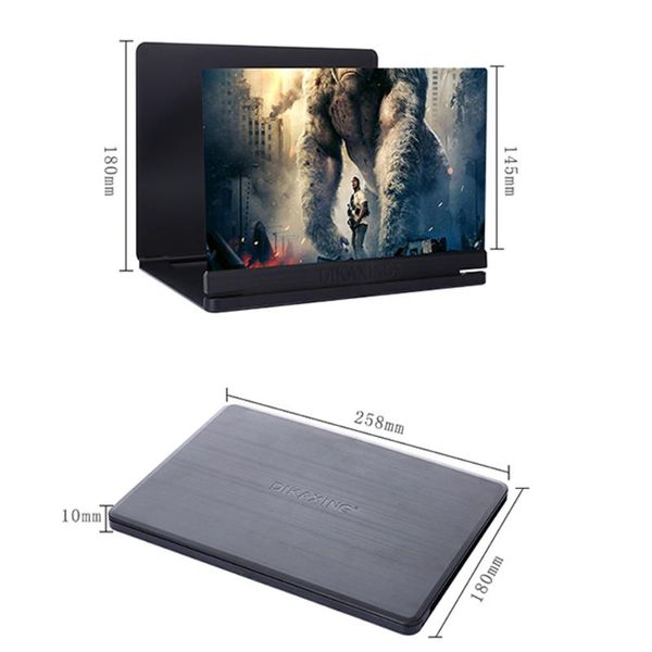 

cell phone repairing tools mobile high-definition screen 12/14-inch home video theater 3d ultra-thin folding anti-fall compression