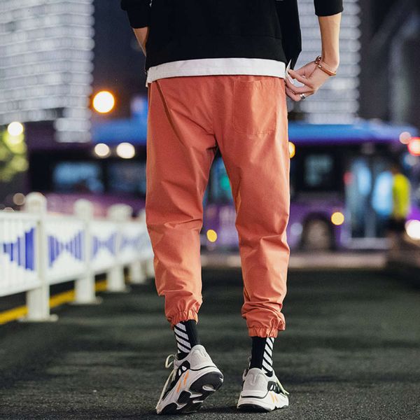 

new fashion brand men's casual pants in spring and summer of 2020winter, Black