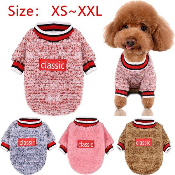 

dog apparel sweater autumn and winter cat clothing ropa para perro pet clothes fashion chihuahua puppy keep warm classic