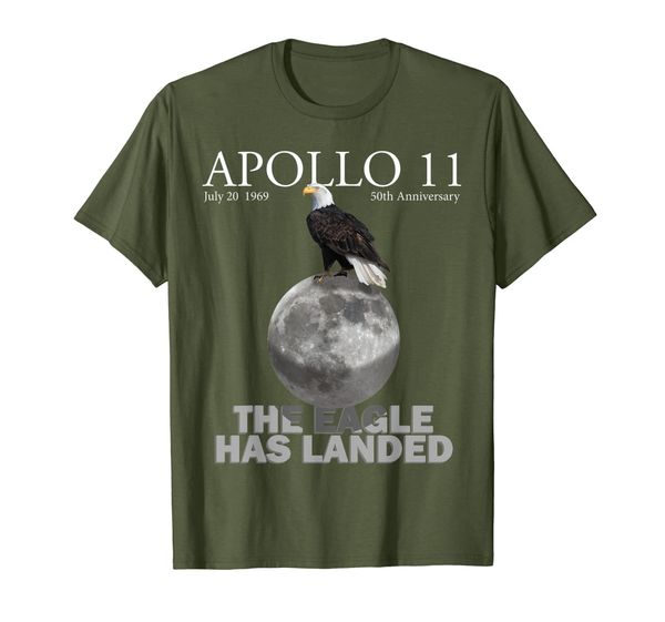 

moon landing 50th anniversary gift lunar landing apollo 11 t-shirt, White;black