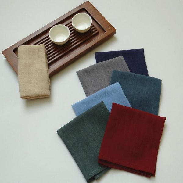 

table napkin 4pcs solid dinner napkins linen cotton cloth 30x40cm ultra soft everyday use