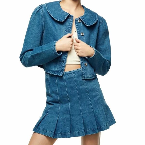 

women's jackets zxqj women 2021 fashion oversized cropped denim jacket coat vintage long sleeve frayed tassel female outerwear chic, Black;brown