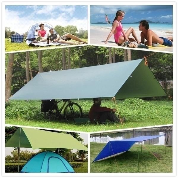 

outdoor pads tent tarp awning sun shade rain shelter beach camping picnic pad moisture-proof mat survival wind break
