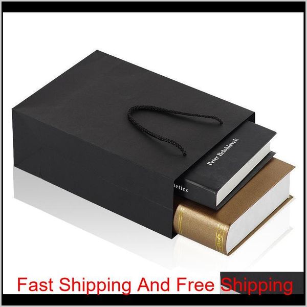 

10 size black paper gift bag with handle wedding birthday party gift christmas year shopping pa jlldsm bdefight