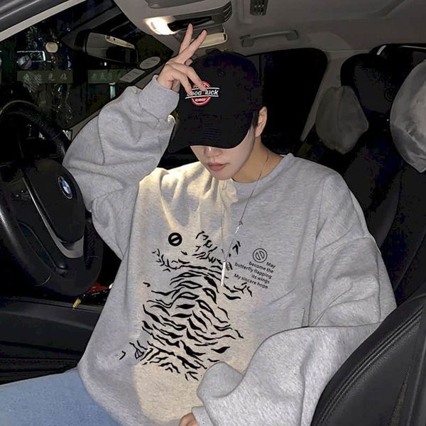 

man and woman street graffiti letters tide plus velvet bf wind jacket with hoodie national hip hop jugc, Black