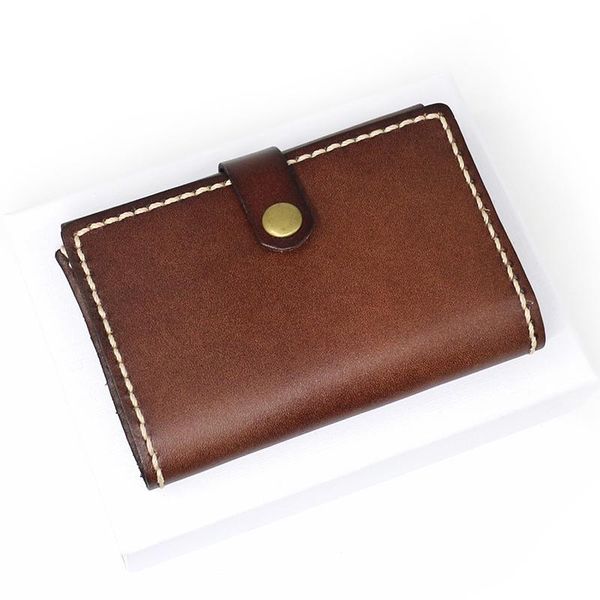 

2020 fashion genuine leisure wo leather purse for men card holders wallet c6177