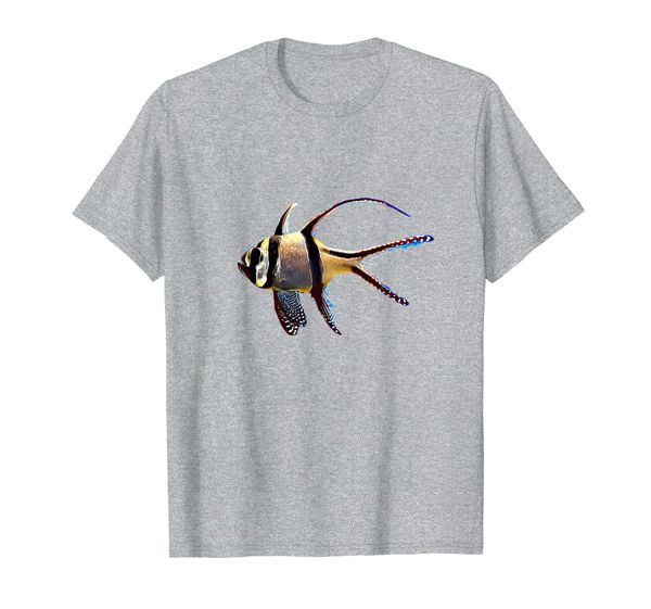 

bangaii cardinal saltwater reef aquarium fish tank t-shirt, White;black